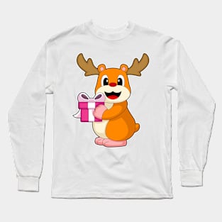 Hamster Christmas Package Long Sleeve T-Shirt